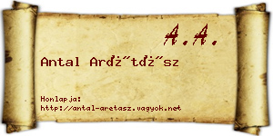 Antal Arétász névjegykártya
